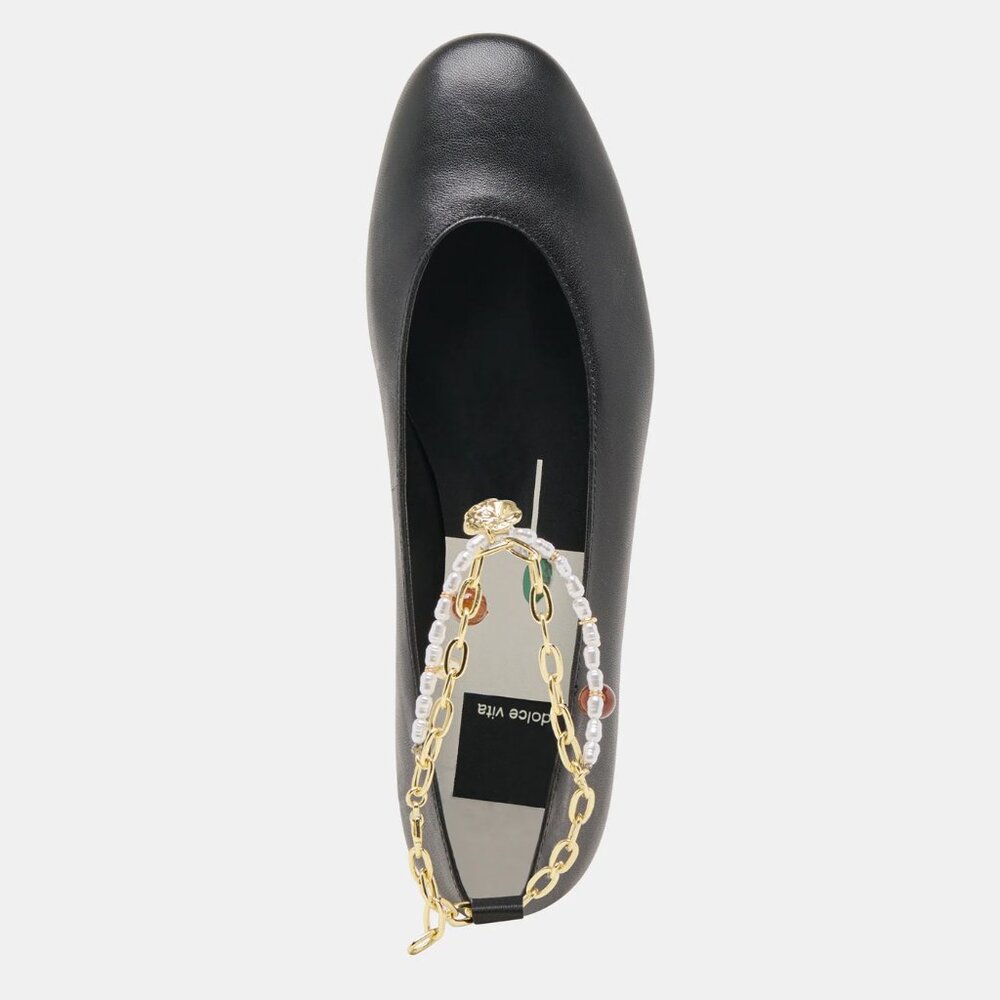 Dolce Vita Women's Ballet Flats Black Leather - Size 6.5 - Picture 8 of 16
